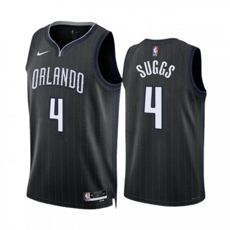 NBA Orlando Magic Trikot Jalen Suggs 4 Nike 2022-23 City Edition Schwarz Swingman - Herren
